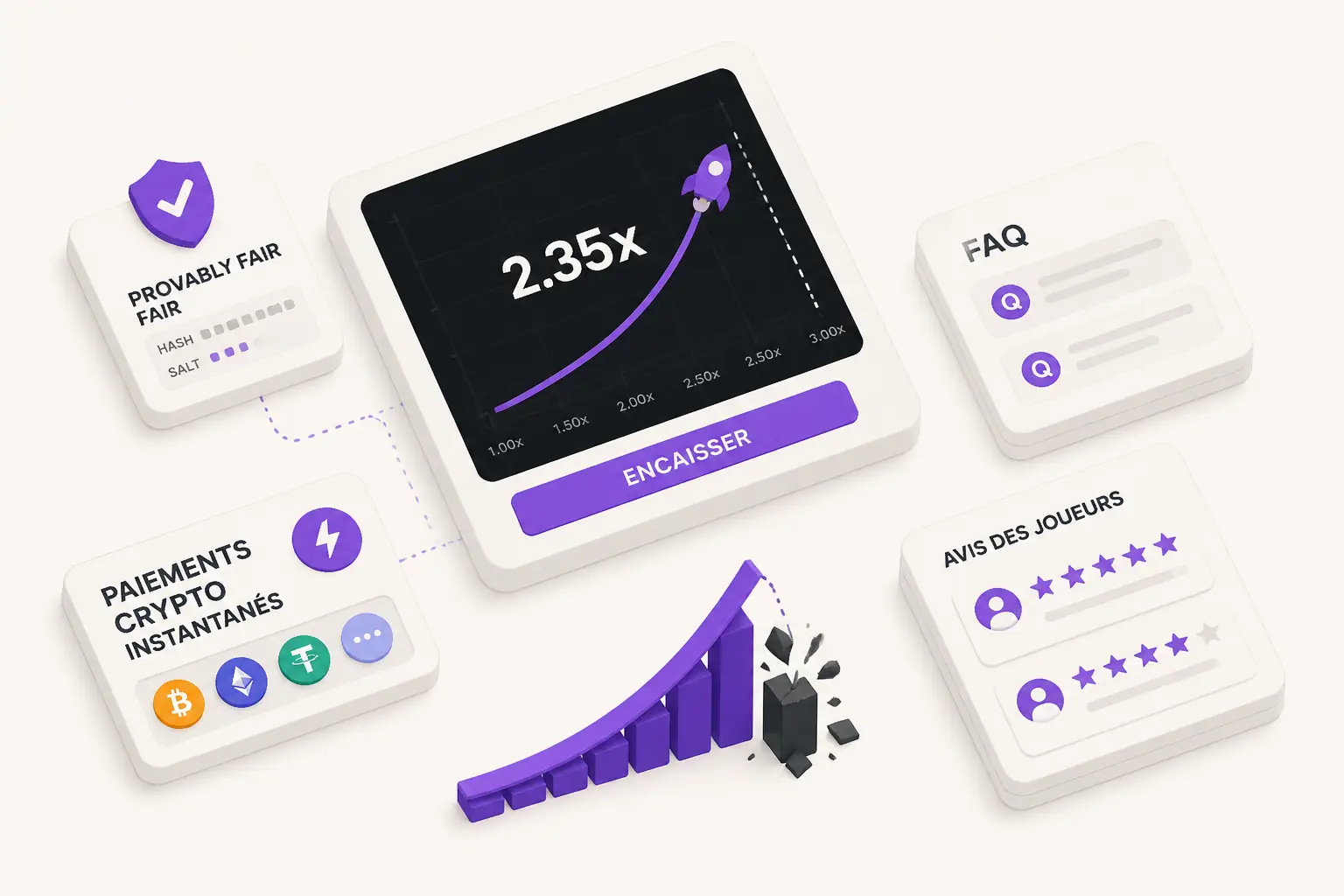 Shuffle Jeux : Crash et Originals Provably Fair visual guide for Shuffle Casino