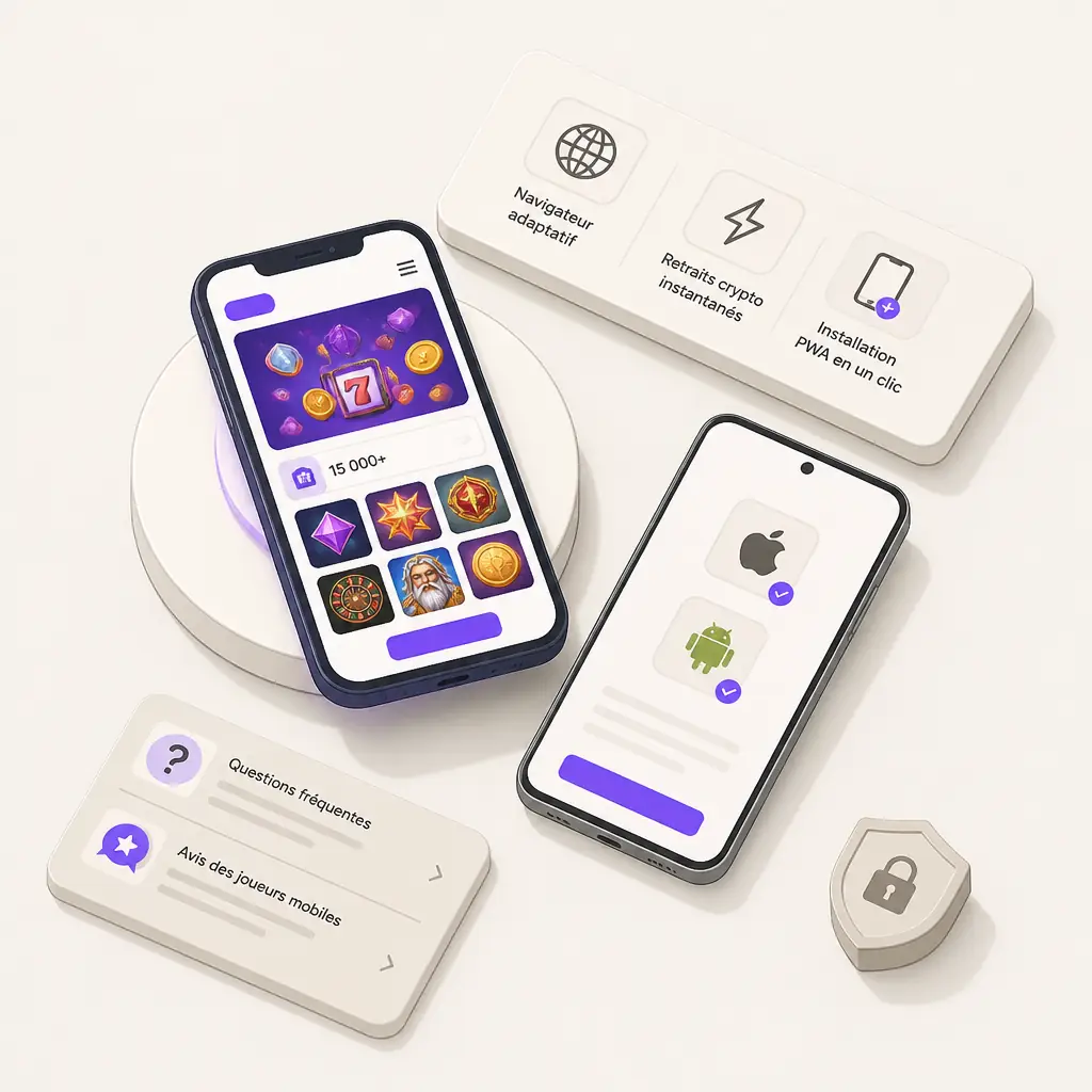 Shuffle Casino App : jouez sur mobile iOS et Android visual guide for Shuffle Casino